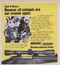 1975 Print Ad Weaver Rifle Scopes Eight K Models Game Animals El Paso,Texas - £11.13 GBP