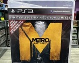 Metro Last Light: Limited Edition (Playstation 3, 2013) - CIB PS3 Complete! - £7.52 GBP