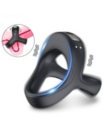 Vibrator Penis Ring for Man Delay Ejaculation Sex Toys Couple Adults cock Ring - $25.99