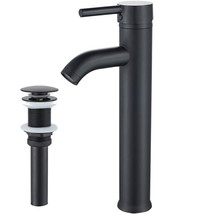 Bathroom Vessel Sink Faucet Single Handle Matte Black Lavatory Vanity Mi... - $58.41