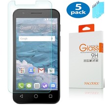 5X For Alcatel Dawn 5027B / Ideal 4060A Tempered Glass Screen Protector - £18.97 GBP