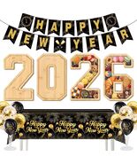 New  Eve Party Decoration Kit 20 Pcs Balloons Banner Charcuterie NYE 2026 - $29.95