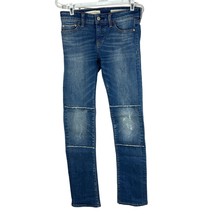 Pilcro And The Letterpress Size 25 Parallel Skinny Stretch Jeans Distressed - $39.30