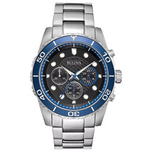 Bulova Men&#39;s Classic Sport 6 Hand Chronograph Quartz Watch, Luminous  43mm - £298.98 GBP