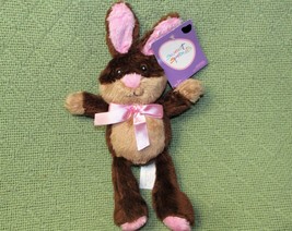 SWEET SPROUTS BUNNY PLUSH 10&quot; BROWN RABBIT STUFFED ANIMAL ADVENTURE WITH... - $9.45