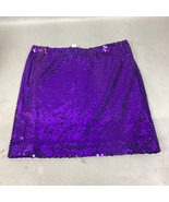 Jeanette Purple Sequin Women’s Pull On Skirt - Size Large - $14.84
