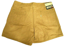 Levi&#39;s For Men Vtg 1975 Usa Tan 34w Twill Shorts New w/Tag Nos Prototype? Read!! - £60.09 GBP