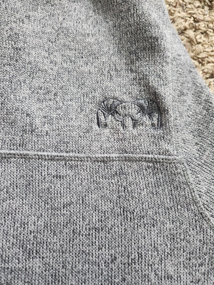KUIU Base Camp High Loft Sweater Fleece Men's XL GRAY 1/2 Zip Pullover Item image 5
