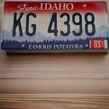 &#39;03 Scenic Idaho License Plate Famous Potatoes KG4398 Man Cave Pub Garag... - $20.00