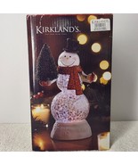 Kirklands Acrylic Spinning LED 8&quot; Snowman Frosty Christmas - SEE VIDEO - $453.83 MXN