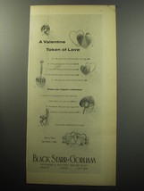 1957 Black, Starr &amp; Gorham Jewelry Ad - A valentine token of love - £14.54 GBP