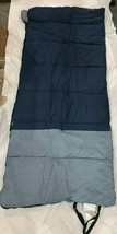 Du Pont Hollofil808 Two Tone Navy Blue Light Blue Sleeping Bag Blue Grey Interior - £56.81 GBP