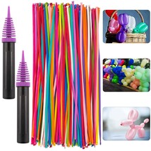 Latex Twisting Balloons, 260 N Balloons Kit For Balloon Animals With 2 Pumps, Pr - £22.13 GBP