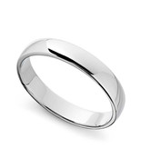 Genuine Solid 14k White Gold 5mm Standard-fit Polished Wedding Band Size... - $7,163.91 MXN+