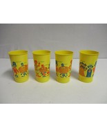 4 Vintage McDonald&#39;s McDonaldland Plastic Cups Gobblin Tree Ronald Hambu... - $1,349.03 MXN