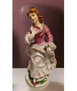 Vintage Victorian Porcelain Lace Lady Vienna  FIGURINE - $296.55 MXN