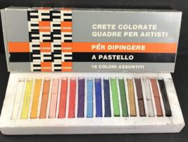 Ferrario Art Pastel Square Colored Clay Chalks - 18 Assorted Colors Pre-... - $18.79