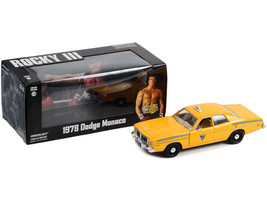 1978 Dodge Monaco Taxi City Cab Co. Yellow Rocky III 1982 Movie 1/24 Diecast Car - £33.85 GBP