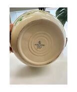 Hall China Oven Serve Bowl – 1930s Embossed Cream Mixing Bowl with Green... - $21.78