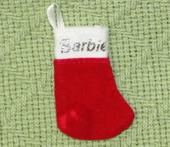 Vintage 1997 Barbie Christmas Stocking Festive Season Doll Size 2&quot; Collectible - £3.54 GBP