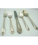 Holmes &amp; Edwards Inlaid Lovely Lady Silver Plate Flatware 5-Piece Settin... - £27.40 GBP