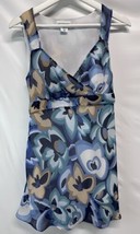 Motherhood Sleeveless Blouse Tunic Top Blue Floral M - £7.89 GBP