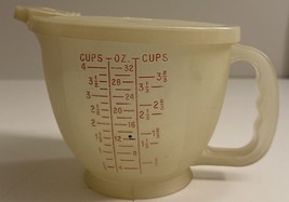 Tupperware 4 Cup Measuring Mix N Store 1288-6 Measuring Cup With Lid Vintage - £10.17 GBP