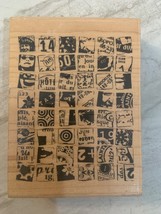 Inkadinkado Dawn Houser Pop Art Collage Rubber Stamp 8346-Y - £10.77 GBP