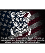 Cute Baby Tiger Laying Down Vinyl Decal US Made and Sold - $6.92+