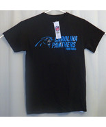 Carolina Panthers T-Shirt Men&#39;s Small S Black Blue NFL Team Apparel New ... - £11.60 GBP