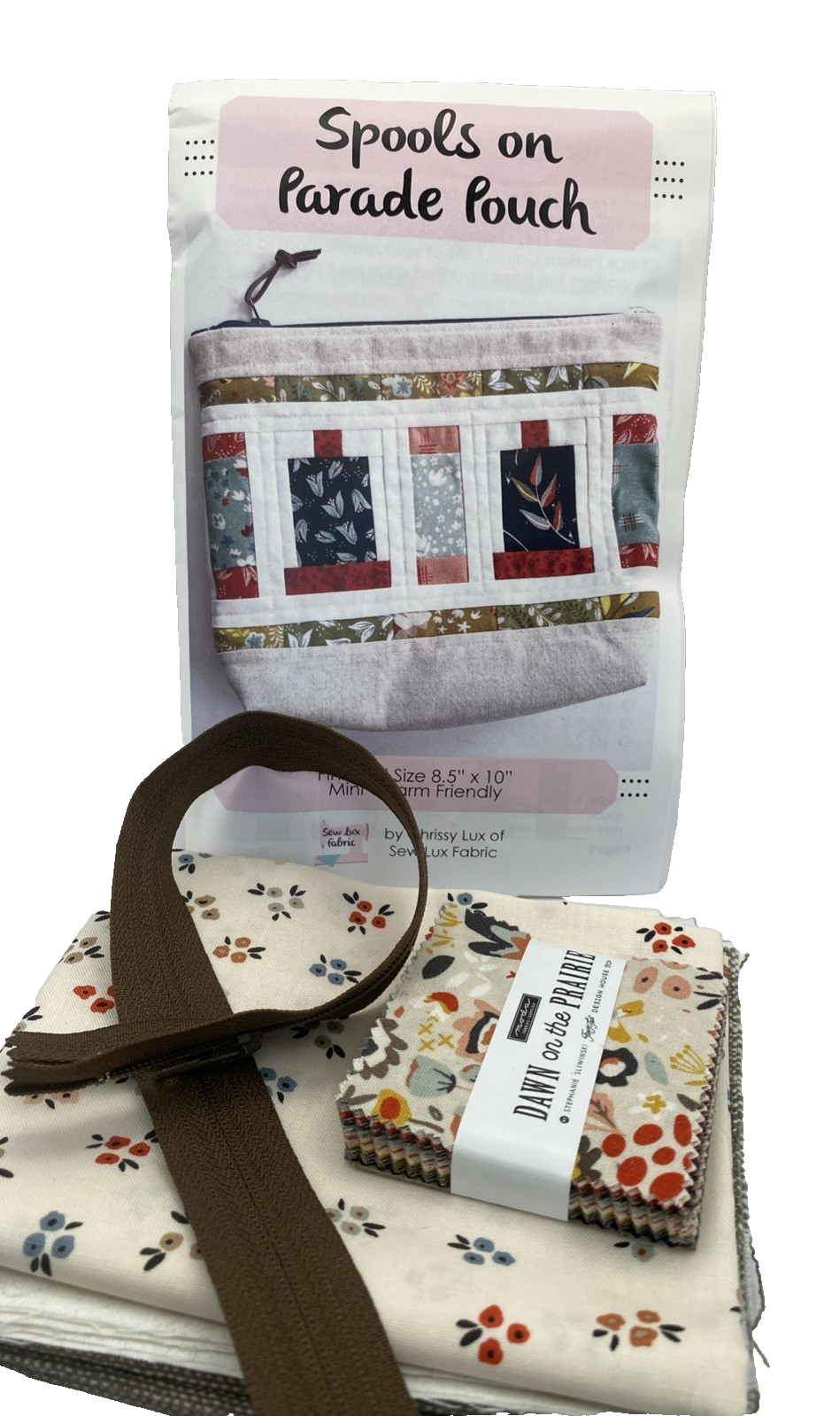 Sew Lux Fabric Spools on Parade Puch Quilting Kit NEW - $23.74