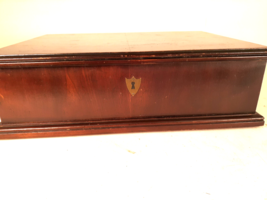 Antique Walnut Document/Dresser Box, Has Interior Mirror, Nice Condition - £63.25 GBP