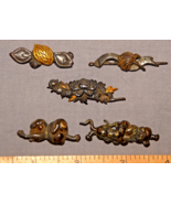 5 Antique Japanese Edo Era Shakuo MENUKI singles do not match Monkeys, T... - $4,798.28 MXN