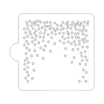 Falling Circles Pattern Stencil for Cookie or Cakes USA Made LS9071 - $91.50 MXN