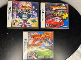 Nintendo DS Hot Wheels Game Lot X3 Battle Force 5, Beat That, Track Attack - £15.50 GBP