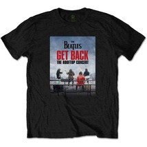 The Beatles Rooftop Concert Black Official Tee T-Shirt Mens Unisex - £26.90 GBP