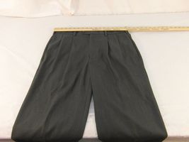 Adult Men's Perry Ellis Polyester Rayon Pleated Gray Dress Work Pants 30987 - $15.96