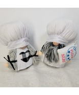 PAIR OF White Plush Bakers Chefs - Bean Bottom - Wedding Couples Gift - ... - $20.28 CAD