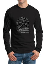 Startrek Galactic Live Long and Prosper  Mens  Black Cotton Sweatshirt - $29.99
