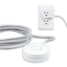 Cordinate Decor 6ft. Braided Extension Cord Tabletop Switch, 41095 - £17.91 GBP