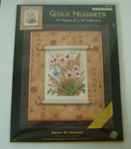 Dimensions 35127 Gold Nuggets Asian Blossoms Counted Cross Stitch Kit 8"x10" NEW - $30.00