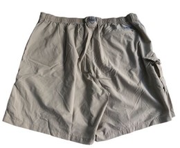 Columbia PFG Shorts Mens Size XL Beige Fishing Flat Front - £13.15 GBP