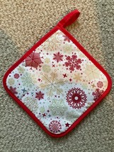 Christmas themed snowflakes pot holder - $8.00