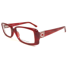 Salvatore Ferragamo Eyeglasses Frames 2632 459 Clear Red Rectangle 51-16-135 - £51.09 GBP