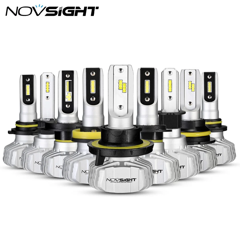 NOVSIGHT Headlight H4 H7 H8/H9/H11 H1 H3 9005 9006 9007 H13 Car LED Headlight - £39.35 GBP+
