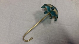 Fused Glass decorative Umbrella with Bronze Handle  - £58.39 GBP