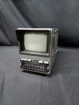 Vintage 1985 Sears SR3000 5&quot; Portable Tv AM/FM Radio Tested Works - £37.03 GBP