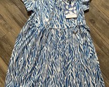 Diane Von Furstenburg x Target Girls Wrap Dress Sea Breeze Blue Zebra DV... - £15.05 GBP