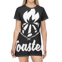 Campfire Toasted Unisex T-Shirt Dress: 100% Polyester, Fun Print, All-Over-Print - £34.58 GBP+