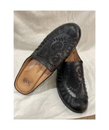 Women&#39;s Sofft Black Mules Clogs Black Leather Paisley Design 9.5- SO CUTE - €13,42 EUR